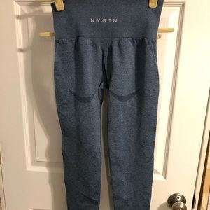 NVGTN Slate Blue Seamless contour leggings